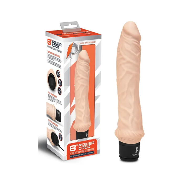 Vibrators Fairvillacom Powercock 8 inches Girthy Realistic Vibrator