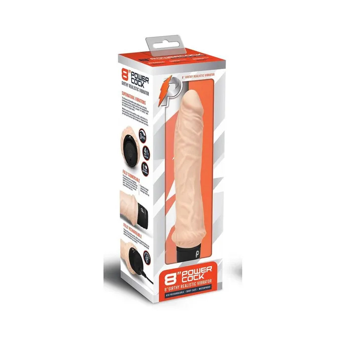 Vibrators Fairvillacom Powercock 8 inches Girthy Realistic Vibrator