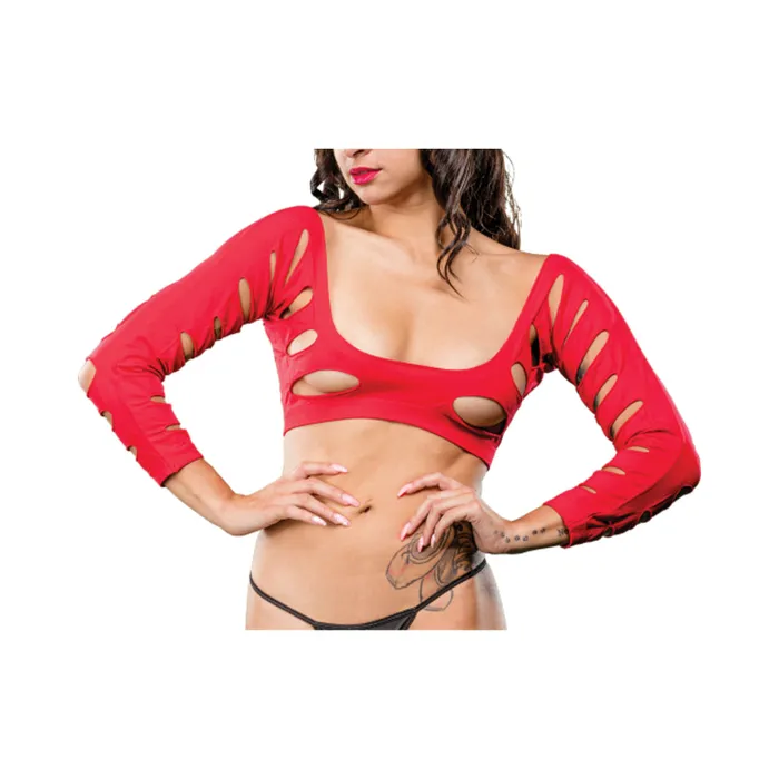 Vibrators Fairvillacom Red Variegated Holes Crotchless Legging