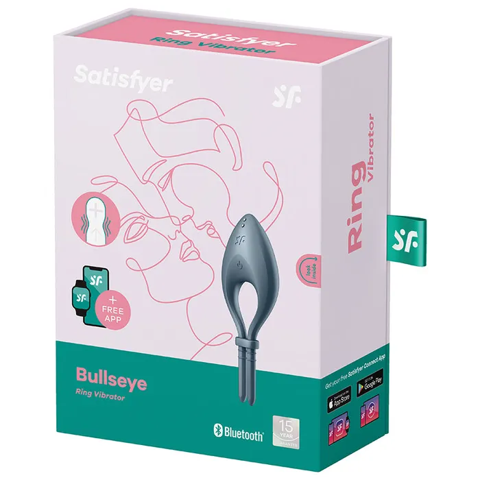 Vibrators Fairvillacom Satisfyer Bullseye Ring Vibrator Blue