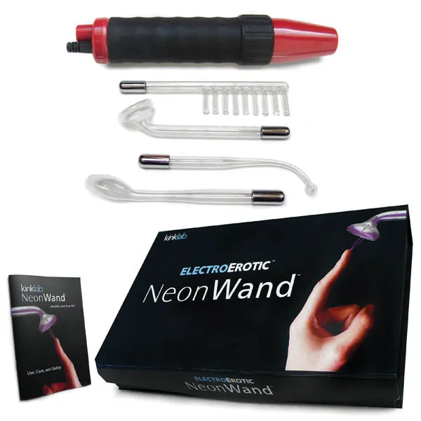 Vibrators KinkLab Neon Wand Electrosex Kit EStim Kit 5 Piece Set PURPLE ShhhWndsr Vibrators KinkLab Neon Wand Electrosex Kit EStim Kit 5 Piece Set PURPLE ShhhWndsr