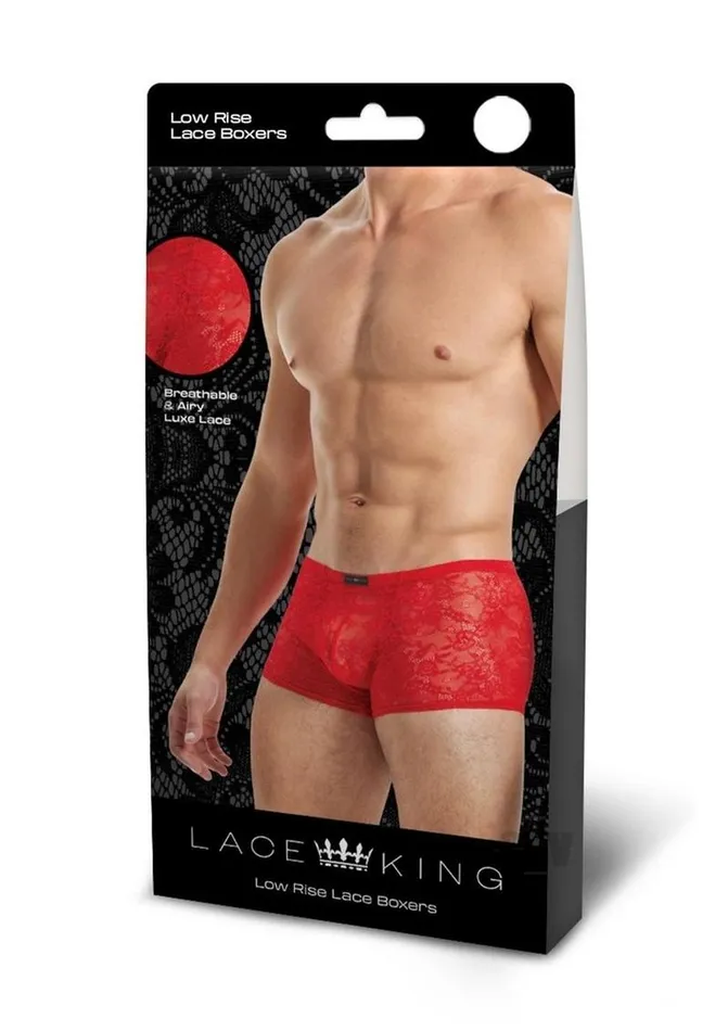 Vibrators Lace King Lace Trunks Sm Red Fairvillacom
