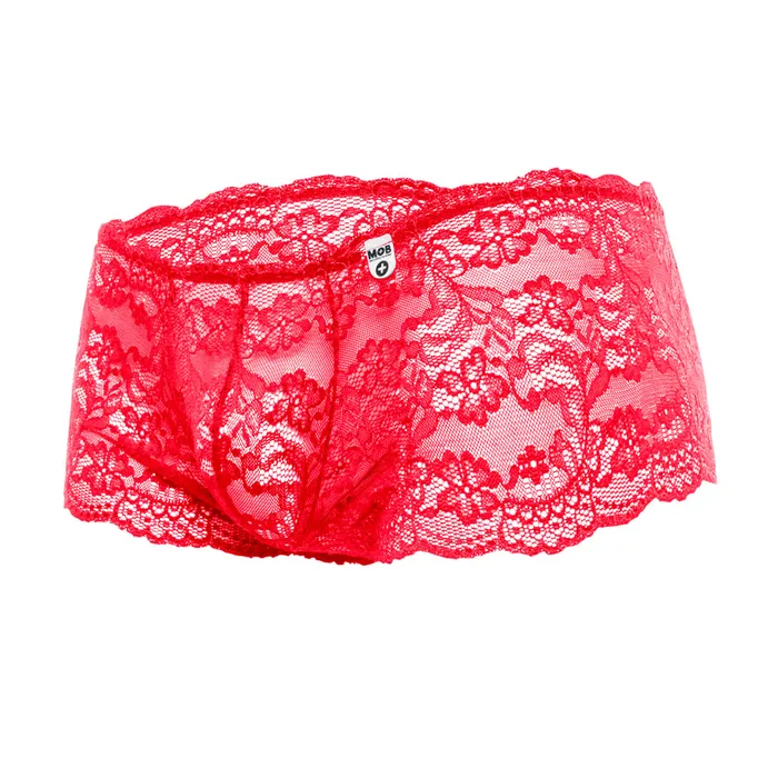 Vibrators Rose Lace Boy Short Red SM Fairvillacom