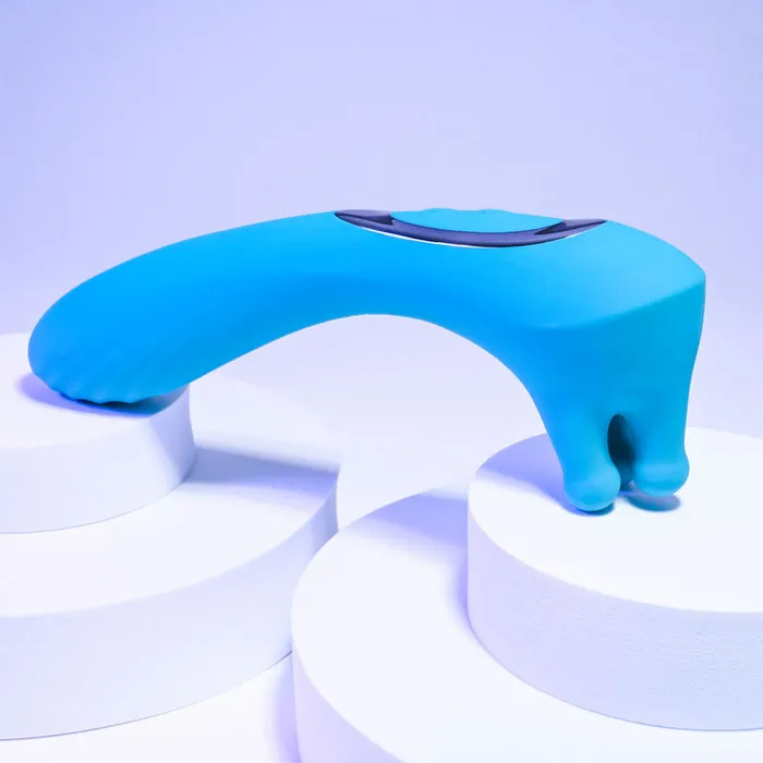 Vibrators ShhhWndsr Evolved HEADS OR TAILS Pussy Massage Vibe Teal Vibrators ShhhWndsr Evolved HEADS OR TAILS Pussy Massage Vibe Teal
