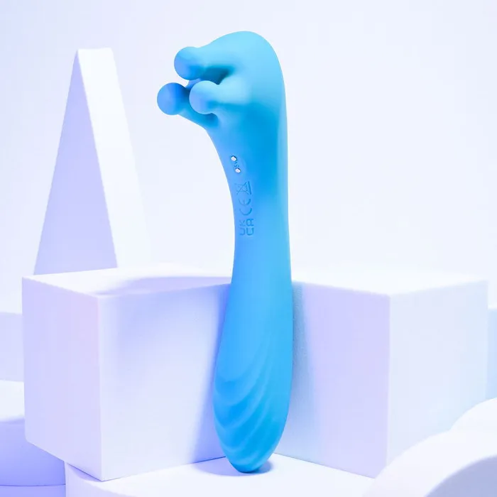 Vibrators ShhhWndsr Evolved HEADS OR TAILS Pussy Massage Vibe Teal Vibrators ShhhWndsr Evolved HEADS OR TAILS Pussy Massage Vibe Teal