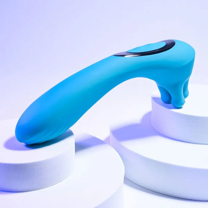 Vibrators ShhhWndsr Evolved HEADS OR TAILS Pussy Massage Vibe Teal Vibrators ShhhWndsr Evolved HEADS OR TAILS Pussy Massage Vibe Teal