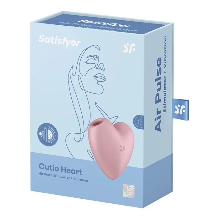 Vibrators ShhhWndsr Satisfyer Cutie Heart Air Pulse Clit sucker Light Red Vibrators ShhhWndsr Satisfyer Cutie Heart Air Pulse Clit sucker Light Red