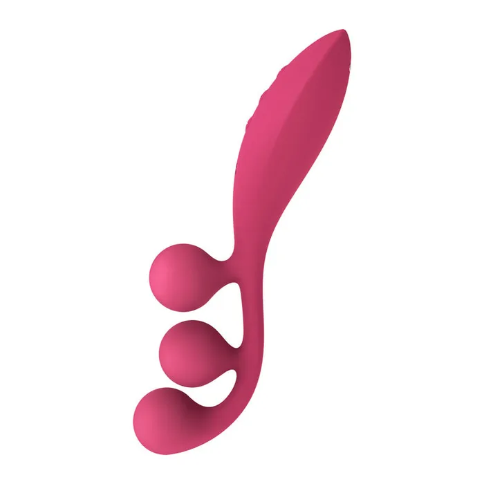 Vibrators ShhhWndsr Satisfyer Tri Ball 1 Multi Use Vibrator Red Vibrators ShhhWndsr Satisfyer Tri Ball 1 Multi Use Vibrator Red
