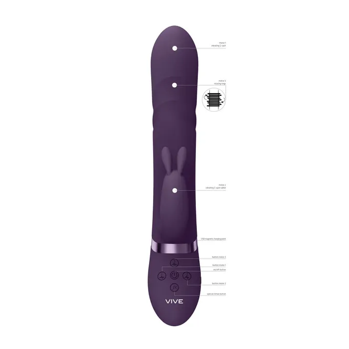 Vibrators ShhhWndsr VIVE Nari Rabbit Vibrator Purple Vibrators ShhhWndsr VIVE Nari Rabbit Vibrator Purple