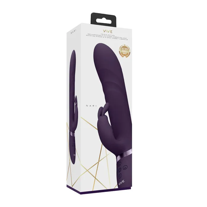 Vibrators ShhhWndsr VIVE Nari Rabbit Vibrator Purple Vibrators ShhhWndsr VIVE Nari Rabbit Vibrator Purple