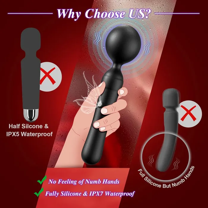 Vibrators Wand Vibrator Sex Toy Massage MOIAME Vibrators Wand Vibrator Sex Toy Massage MOIAME