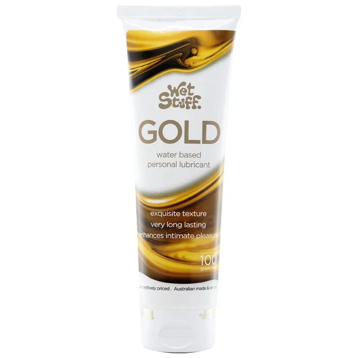 Wet Stuff Gold 100g Tube Water Based Lubricant 100 gram Tube ShhhWndsr Sexual Health Wellbeing Wet Stuff Gold 100g Tube Water Based Lubricant 100 gram Tube ShhhWndsr Sexual Health Wellbeing